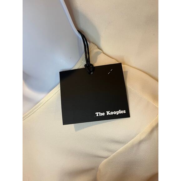 The Kooples Chiffon Short Sleeve Half-Zip Blouse - Size S - NWT - Picture 3 of 7